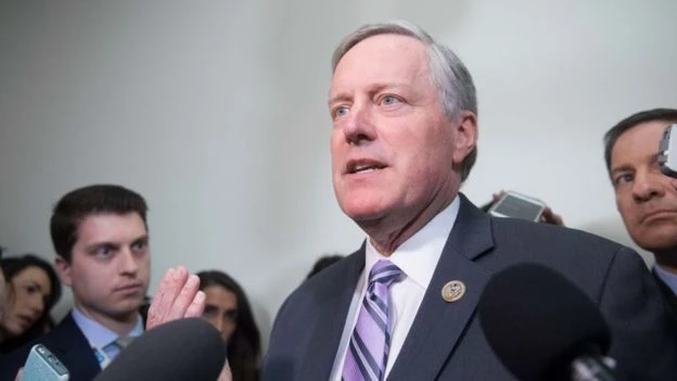 Lãnh đạo nhóm Freedom Caucus, nghị sĩ Cộng hòa Mark Meadows. Ảnh: GETTY IMAGES