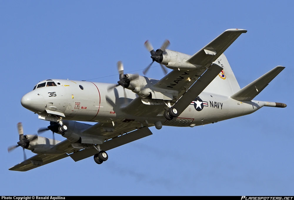 Máy bay do thám P-3 Orion của hải quân Mỹ. Ảnh: PINTEREST