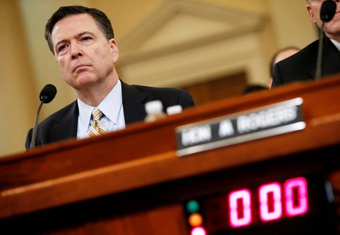 Giám đốc FBI James Comey điều trần trước Ủy ban Tình báo Hạ viện ngày 20-3. Ảnh: REUTERS