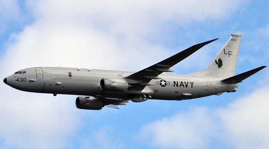 Máy bay do thám P-8 Poseidon của Mỹ được triển khai do thám Syria. Ảnh: RT