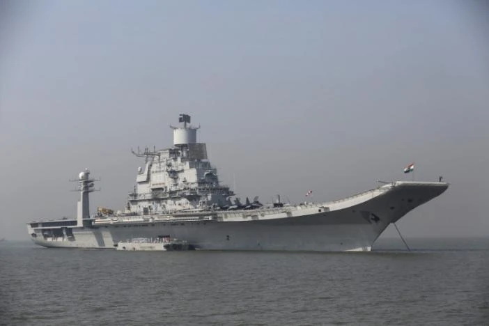 Tàu sân bay INS Vikramaditya của Ấn Độ. Ảnh: REUTERS
