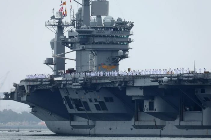 Siêu tàu sân bay USS-Nimitz CVN-68 của Mỹ. Ảnh: REUTERS