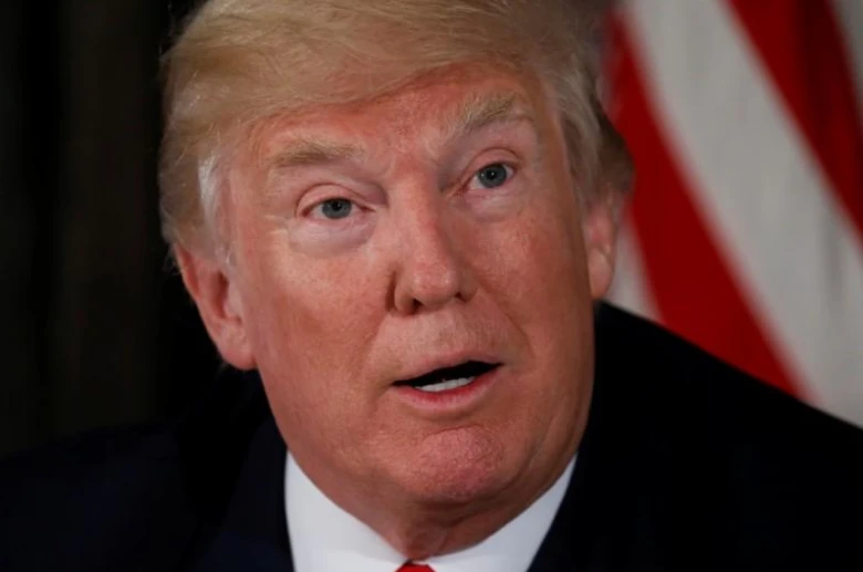 Ông Trump phát biểu với báo chí từ New Jersey (Mỹ) ngày 8-8, đe dọa tấn công Triều Tiên bằng “hỏa lực và thịnh nộ”. Ảnh: REUTERS