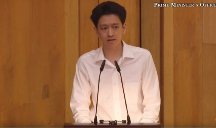 Anh Li Shengwu, con trai ông Lý Hiển Dương, cháu trai Thủ tướng Lý Hiển Long. Ảnh: SCMP