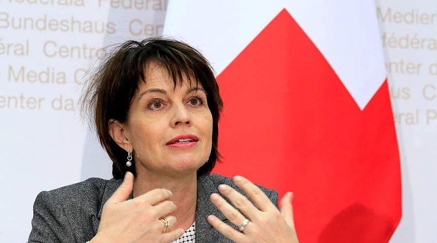 ổng thống Thụy Sĩ Doris Leuthard nói nước này sẵn sàng làm nhà trung gian giải quyết khủng hoảng Triều Tiên. Ảnh: REUTERS 