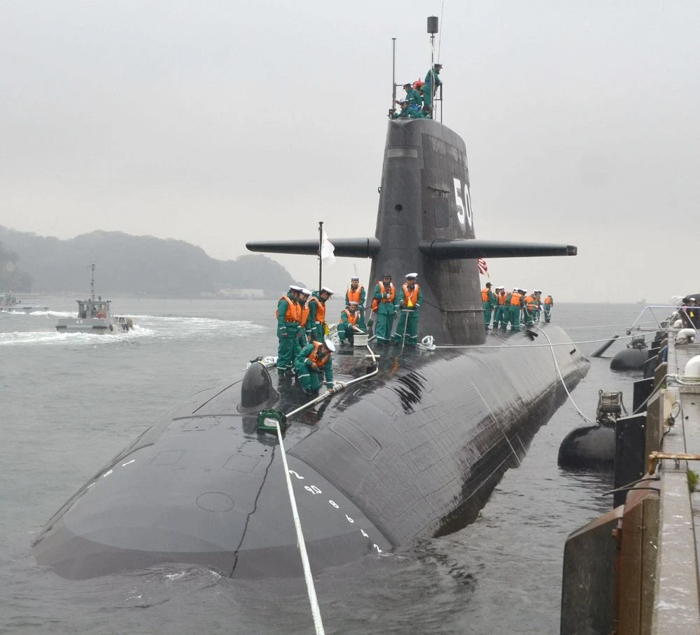Tàu ngầm Zuiryu lớp Soryu ở TP Yokosula, tỉnh Kanagawa (Nhật) năm 2013. Ảnh: GETTY IMAGES
