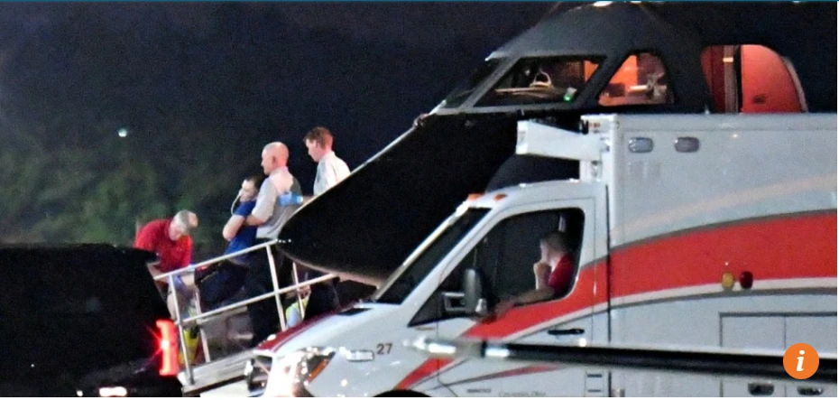 Sinh viên Otto Warmbier được máy bay chở về Mỹ trong tình trạng hôn mê. Ảnh: SCMP