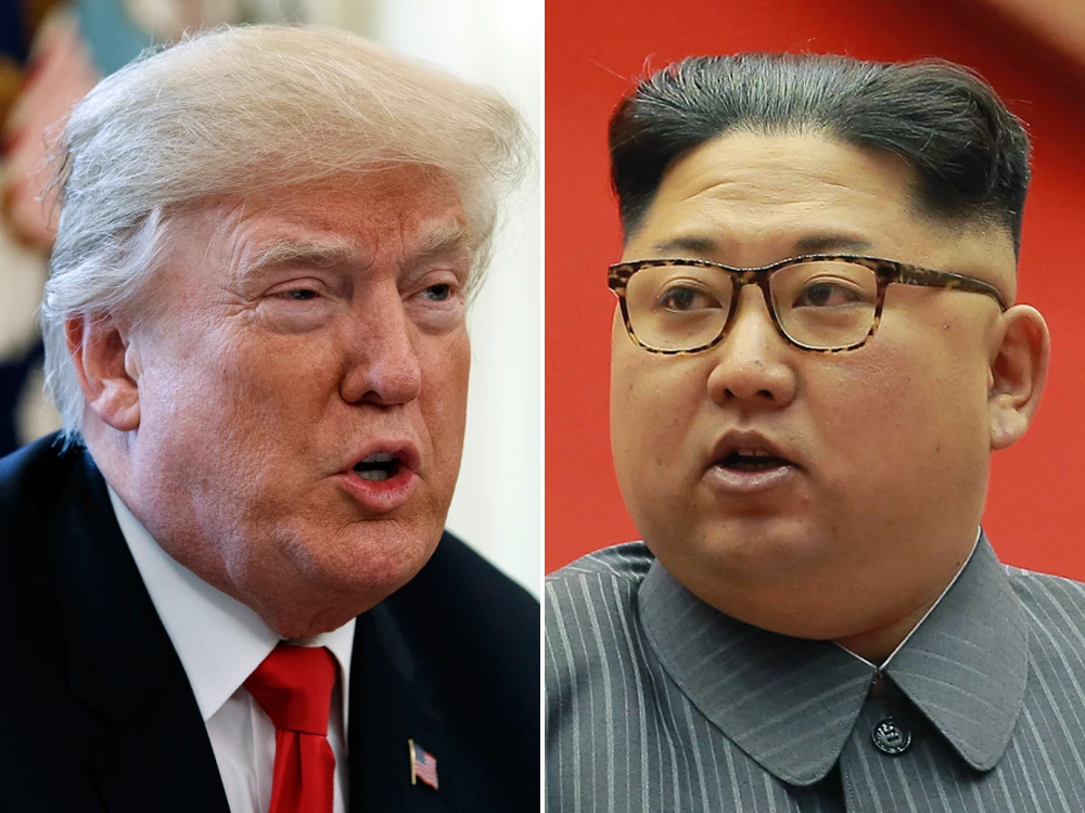 Tổng thống Mỹ Donald Trump (trái) không loại trừ khả năng gặp trực tiếp Lãnh đạo Triều Tiên Kim Jong-un (phải) Ảnh: NATIONAL POST