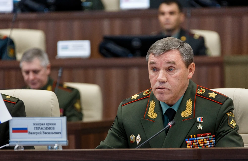 Tổng Tham mưu quân đội, Thứ trưởng Quốc phòng thứ nhất của Nga Valery Gerasimov. Ảnh: SIPOL
