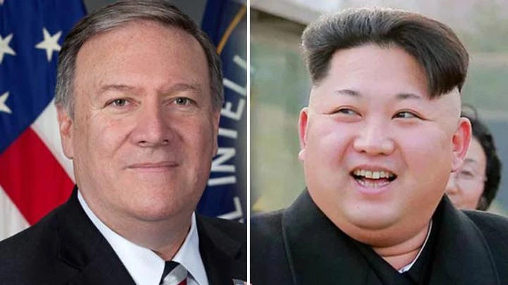 Ông Mike Pompeo vừa sang Triều Tiên gặp ông Kim Jong-un. Ảnh: DUNIA