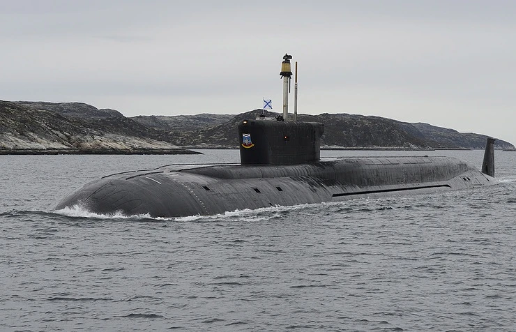 Tên lửa ICBM R-30 Bulava trong một lần thử. Ảnh: TASS