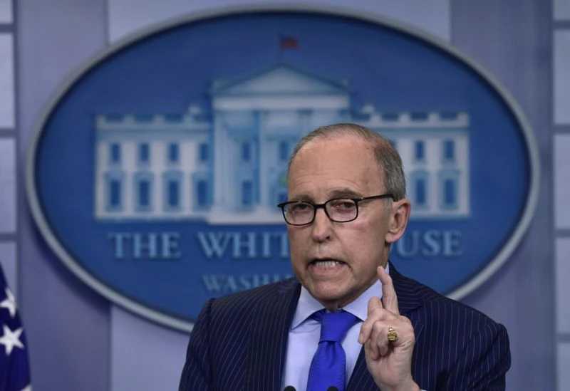 Cố vấn Kinh tế Nhà Trắng Larry Kudlow vừa phải nhập viện vì đau tim, sau một ngày vất vả bảo vệ Mỹ tại G7. Ảnh: AP