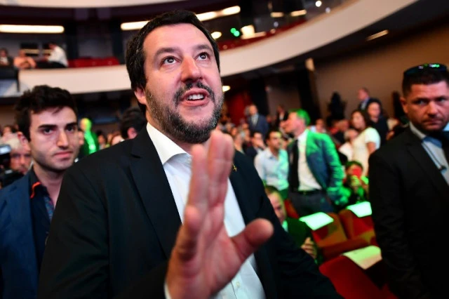 Phó Thủ tướng kiêm Bộ trưởng Nội vụ Ý Matteo Salvini muốn Pháp phải xin lỗi. Ảnh: AFP