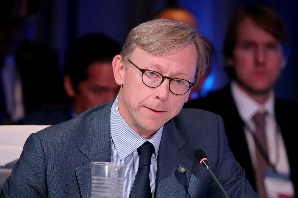 Ông Brian Hook cố vấn chính sách cấp cao Bộ Ngoại giao Mỹ nói việc đầu tư của Mỹ không nhằm cản trở Trung Quốc. Ảnh: WORLD AFFAIRS