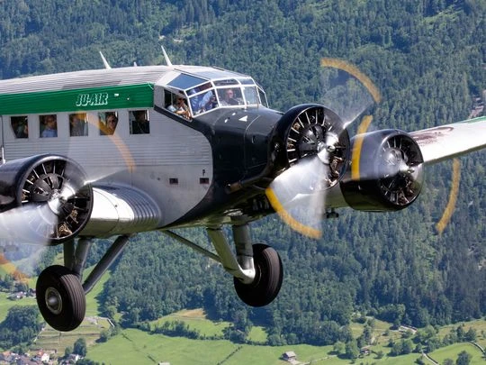 Một chiếc Junkers JU-52 HB-HOT của hãng Ju-Air. Ảnh: AP