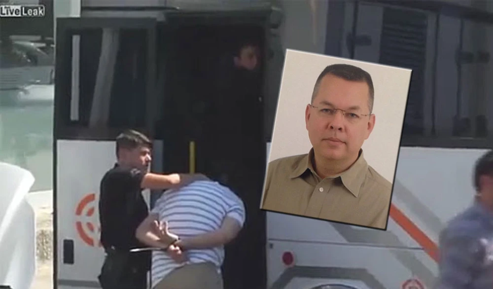 Mục sư người Mỹ Andrew Brunson bị cảnh sát Thổ Nhĩ Kỳ bắt giam vì bị cáo buộc liên quan đến vụ đảo chính quân sự bất thành ở Thổ Nhĩ Kỳ. Ảnh: