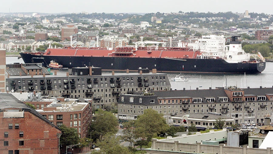 Một tàu chở khí tự nhiên hóa lỏng của Nga đến Mỹ ngày 22-1. Ảnh: RT