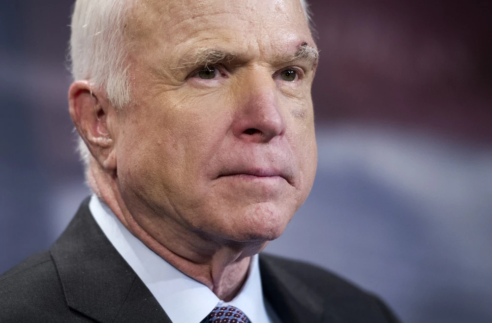  Thượng nghị sĩ McCain vừa qua đời ở tuổi 81 sau hơn một năm chống chọi ung thư não. Ảnh: REUTERS