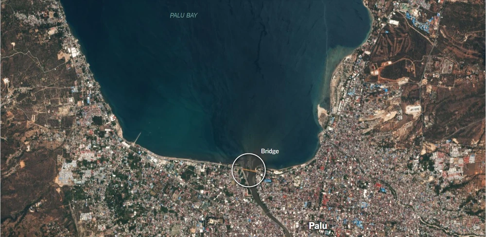 Hình ảnh Palu trước thảm họa. Ảnh: PLANET