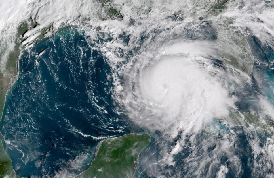 Ảnh vệ tinh cơn bão Michael ngày 9-10. Ảnh: REUTERS