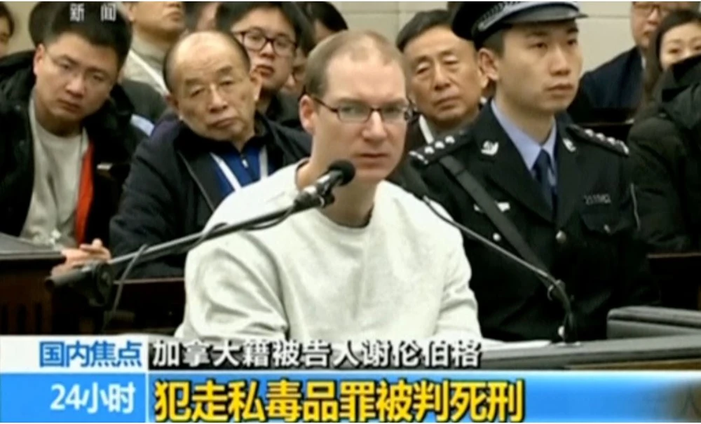 Công dân Canada Robert Schellenberg bị tuyên án tử hình trong phiên phúc thẩm ngày 14-1, dù án sơ thẩm là 15 năm. Ảnh: