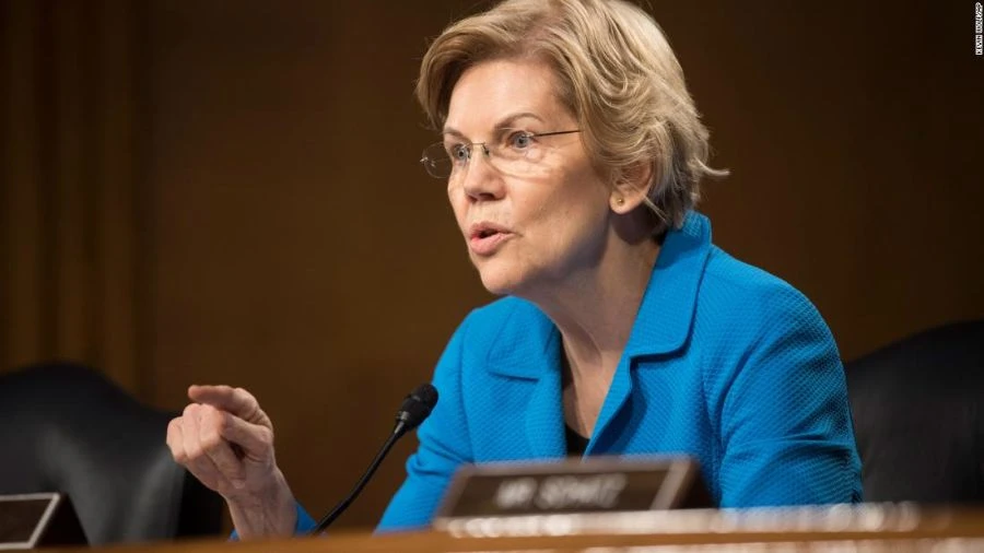 Thượng nghị sĩ Dân chủ Elizabeth Warren. Ảnh: CNN