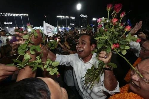 Thủ tướng Prayuth Chan o-cha được cho rất có khả năng sẽ tiếp tục cầm quyền Thái Lan. Ảnh: BANGKOK POST