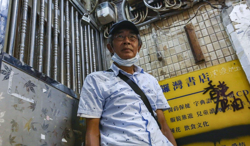 Chủ cửa hàng bán sách Lam Wing-kee chuyển từ Hong Kong đến sống ở Đài Loan đầu năm nay. Ảnh: SCMP