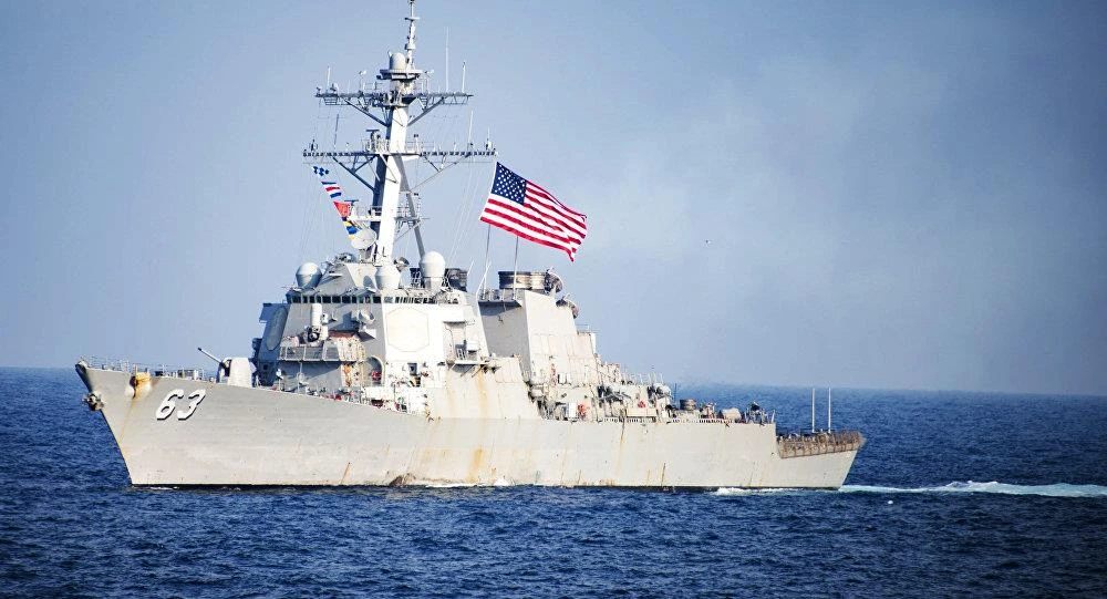 Tàu khu trục USS Stethem thuộc SOUTHCOM. Ảnh: AP