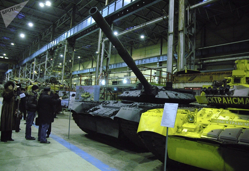 “Chiến tăng bay” T-80BV của Nga. Ảnh: SPUTNIK