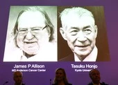  2 tác giả nghiên cứu điều trị ung thư nhận Nobel y học 2018