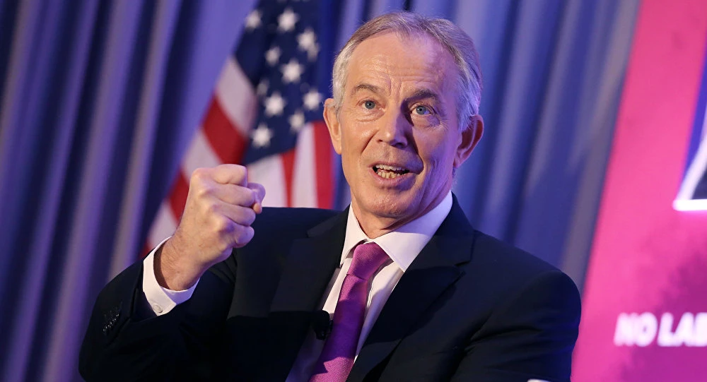 Cựu Thủ tướng Anh Tony Blair nói cần thiết phải tăng cường liên minh giữa Mỹ và châu Âu giữa bối cảnh các quốc gia ngoài phương Tây đang gia tăng ảnh hưởng, như Trung Quốc. Ảnh: AP