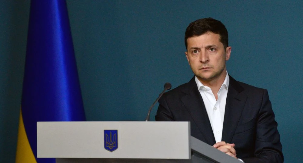 Tổng thống Ukraine Volodymyr Zelensky cho biết phần đầu tiên của hiệp ước Normandy đã được thực hiện thành công. Ảnh: SPUTNIK