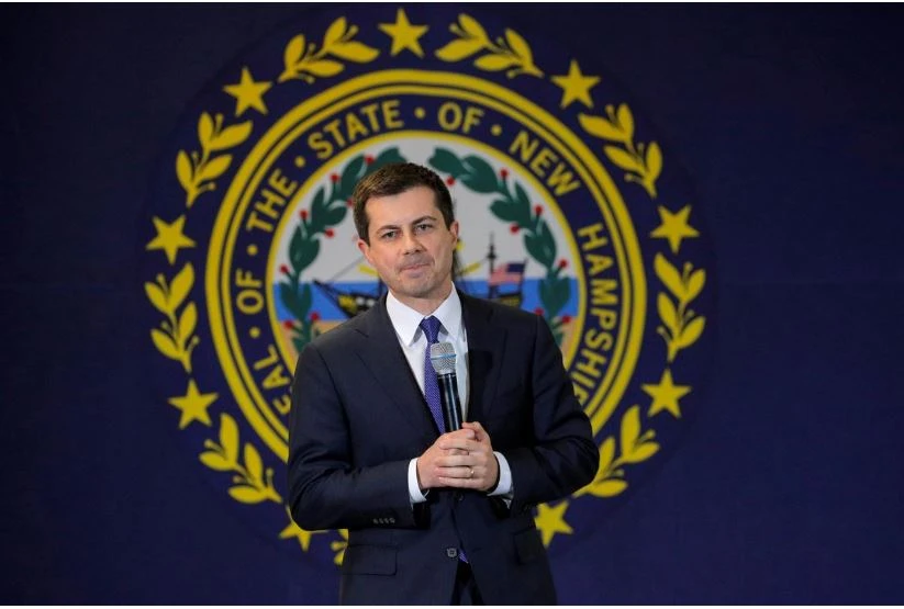 Ông Pete Buttigieg, nhân vật về đầu trong cuộc bầu cử sơ bộ tại bang Iowa (Mỹ). Ảnh: REUTERS