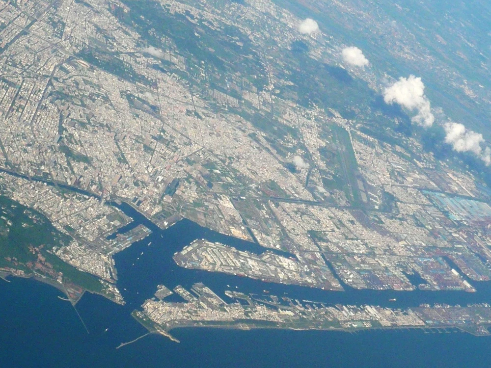 Cảng Đài Trung (Đài Loan) nhìn từ trên cao. Nhiều chuyên gia quân sự từng nhận định đây là khu vực mà Quân đội Trung Quốc (PLA) sẽ ưu tiên đổ bộ trong trường hợp có xung đột. Ảnh: ĐỨC HIỂN