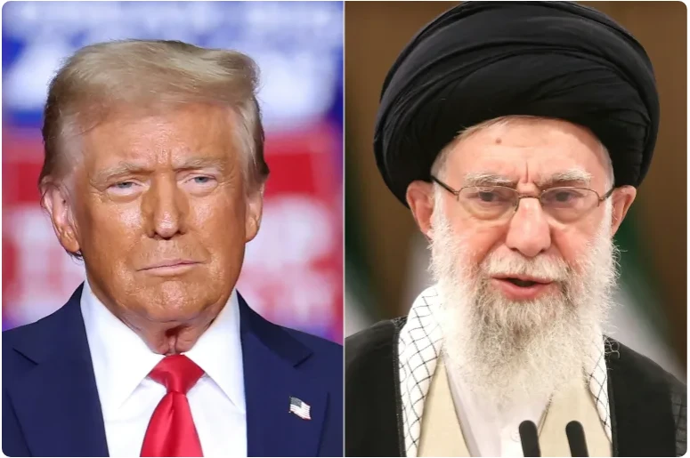 hạt nhân Iran Trump Khameinei.PNG
