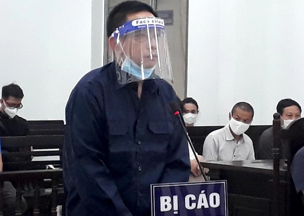 Bị cáo Nguyễn Việt Hùng, Chủ dự án Ocean View Nha Trang. Ảnh: Tấn Lộc.