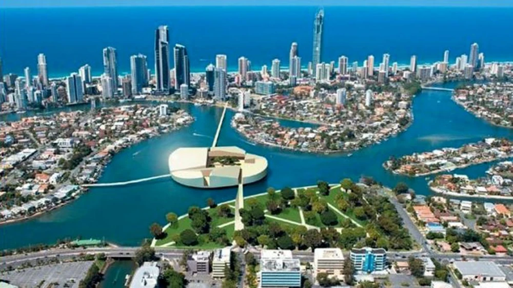 Phối cảnh quy hoạch đô thị mới Cam Lâm. Ảnh: UBND HUYỆN CAM LÂM.