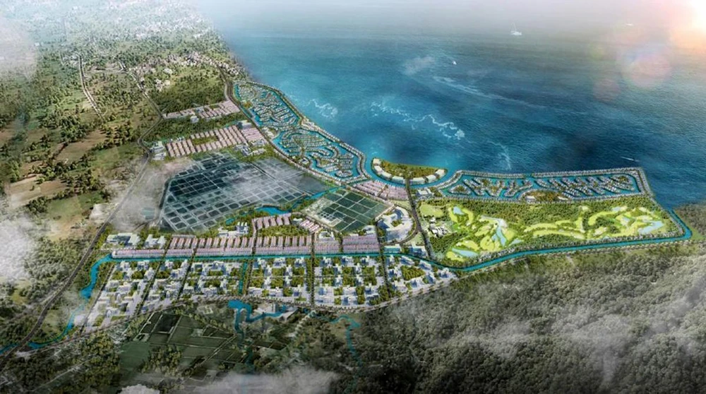 Phối cảnh khu 1, nơi được định hướng trở thành khu du lịch nghỉ dưỡng sinh thái biển và khu đô thị ven vịnh Cam Ranh. Ảnh: UBNDkTP CAM RANH