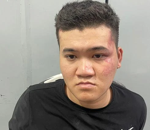 Nghi phạm Nguyễn Minh Sang đang bị tạm giữ. Ảnh: TL.