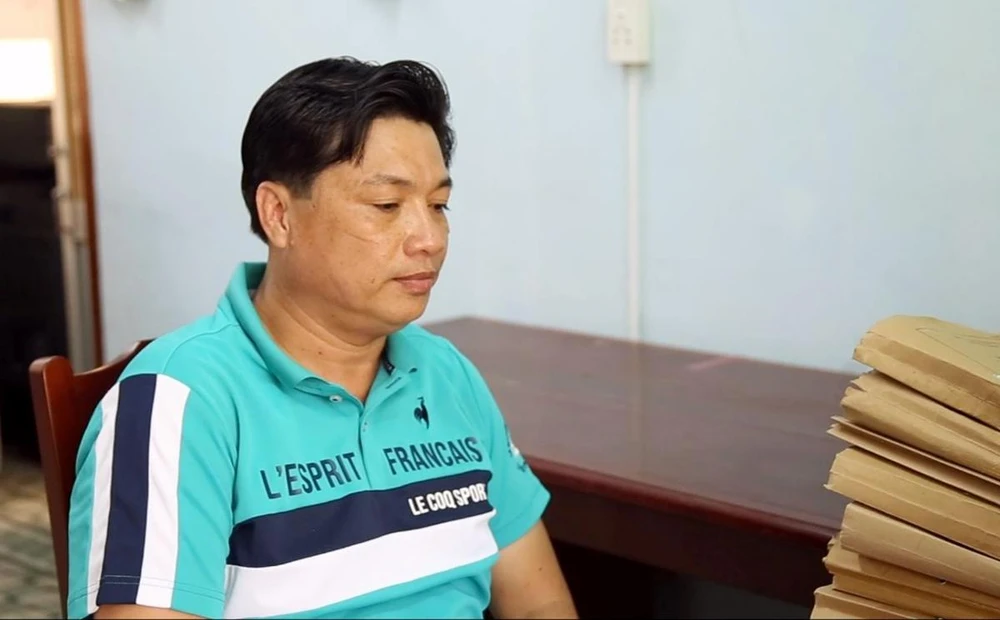 Vũ Thành Nam, Giám đốc Công ty Bình Minh Ninh Thuận, bị bắt vì đánh Kiểm Sát viên. Ảnh: CÔNG AN.