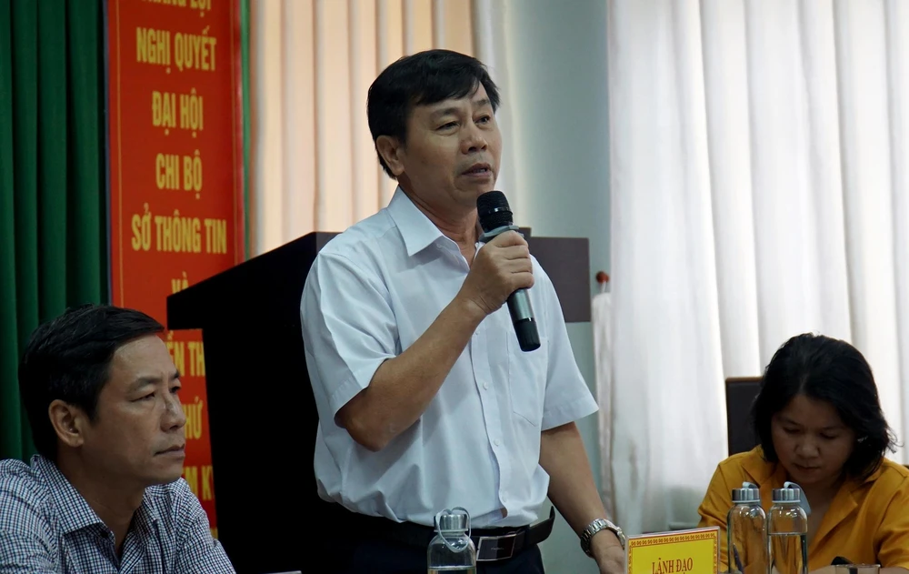 Ông Bùi Văn Kỳ, Phó Giám đốc Sở Y tế Ninh Thuận cho biết sẽ hủy kết quả nồng độ cồn của nữ sinh. Ảnh: HUỲNH HẢI.