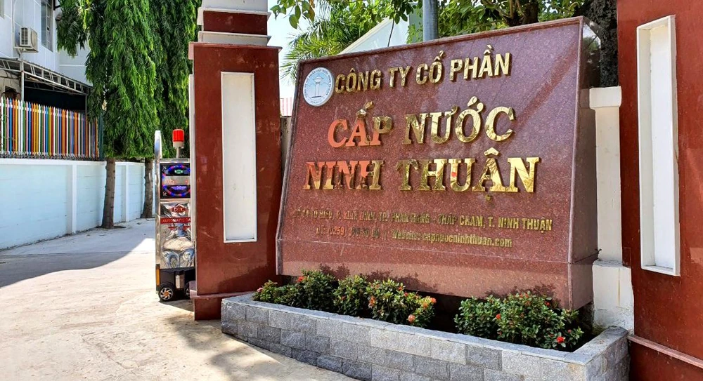 Trụ sở Công ty Cấp nước Ninh Thuận. Ảnh: HH