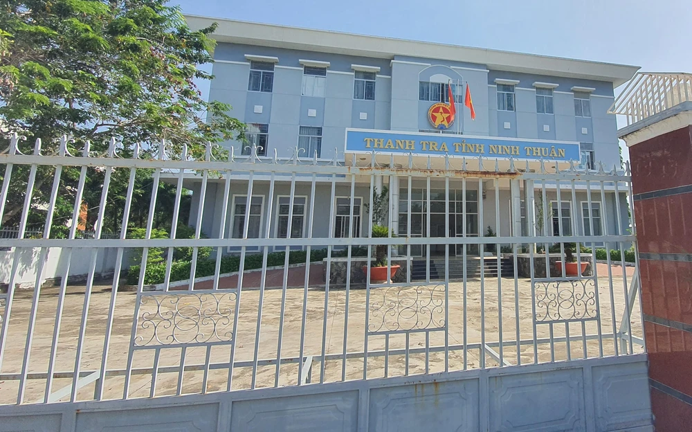 Thanh tra tỉnh Ninh Thuận được giao nhiệm vụ xác minh tài sản, thu nhập 12 cán bộ. Ảnh: HH.