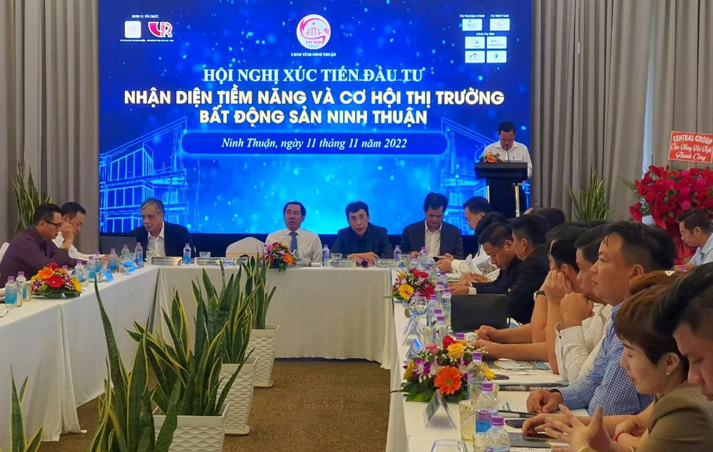 Hội nghị nhận diện tiềm năng và cơ hội thị trường bất động sản Ninh Thuận. Ảnh: HH.