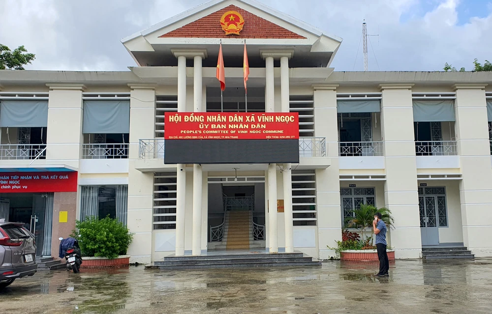 UBND xã Vĩnh Ngọc xác định thửa đất 297 là đất công do xã quản lý. Ảnh: HH. UBND xã Vĩnh Ngọc xác định thửa đất 297 là đất công do xã quản lý. Ảnh: HH.