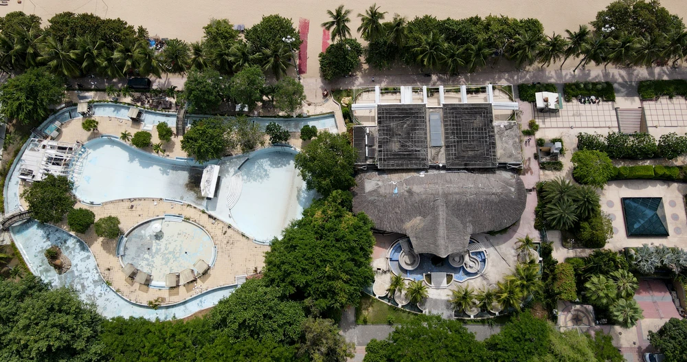 Các hạng mục của công viên đã xây dựng xong. Ảnh: HH.