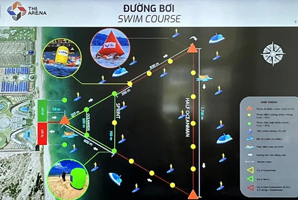 Khánh Hòa đề nghị dừng giải bơi quốc tế The Arena Oceanman. Ảnh: T.N
