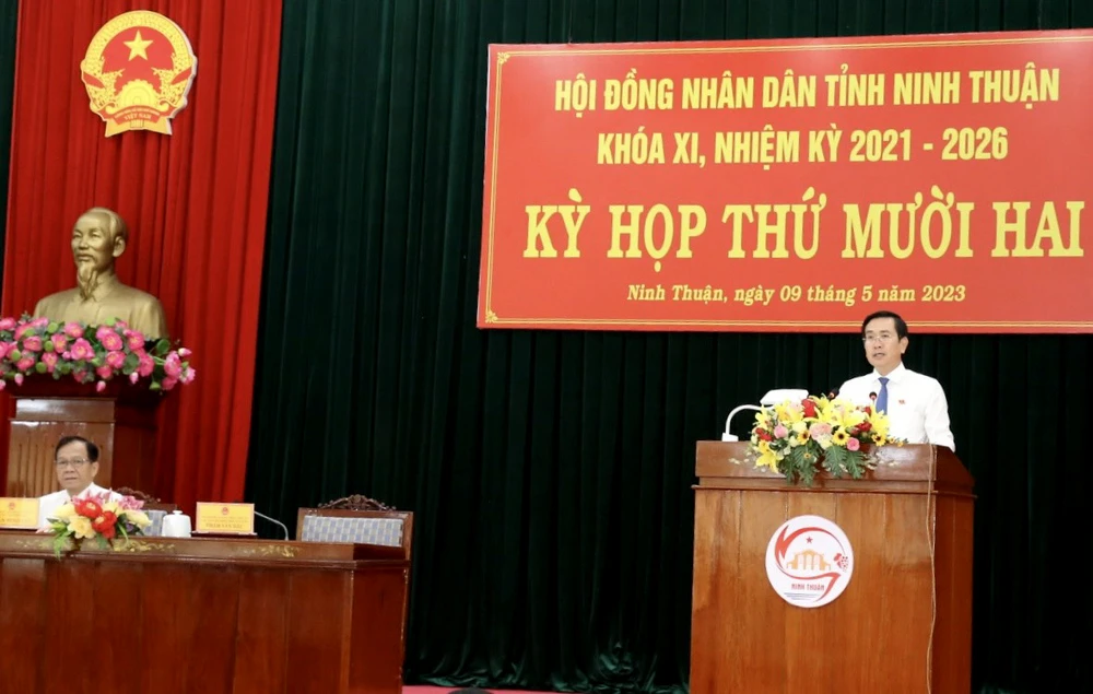 HĐND tỉnh Ninh Thuận tổ chức kỳ họp thứ 12. Ảnh: N.T