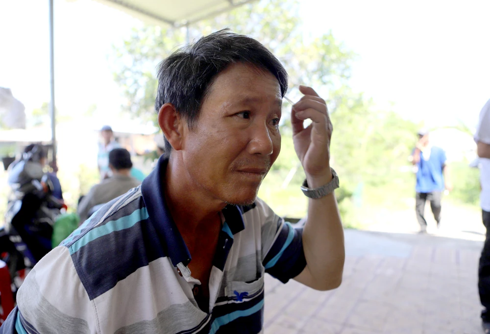 Ông Thảo chưa hết kinh hoàng khi nhớ lại thời điểm vợ bị đâm tử vong. Ảnh: TV